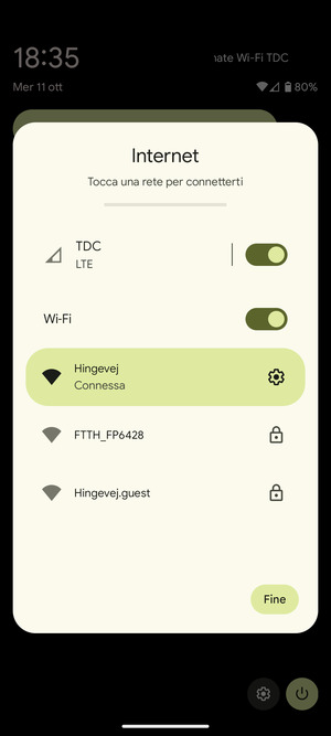 Disattiva Wi-Fi