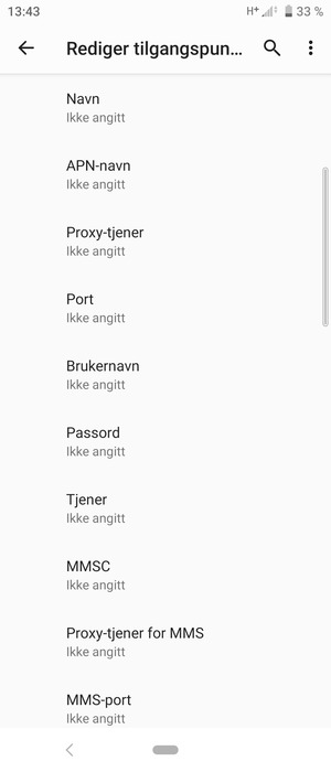 Skriv inn MMS-informasjon