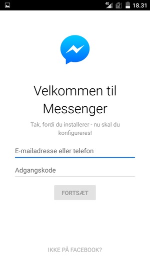 Din app er klar til brug