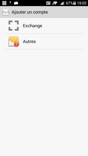 Sélectionnez Exchange