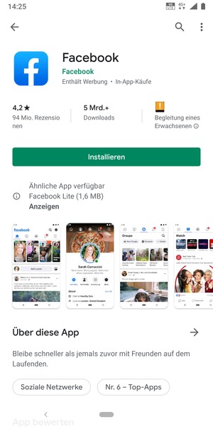 Wählen Sie Installieren