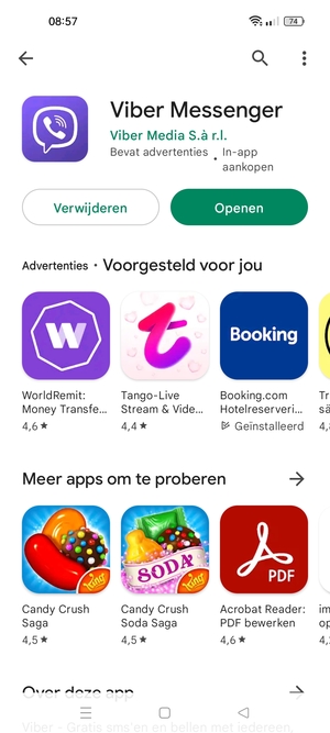 Selecteer Openen