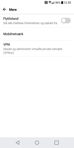Vælg Mobilnetværk