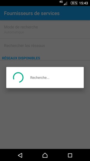 Veuillez attendre la fin de la recherche