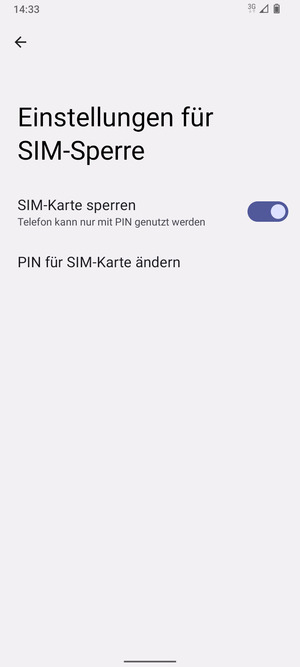 Wählen Sie Public und PIN für SIM-Karte ändern