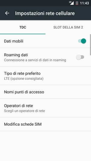 Seleziona Public e Nomi punti di accesso