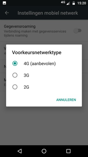 Selecteer uw voorkeursoptie