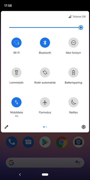Slå av Wi-Fi og Bluetooth