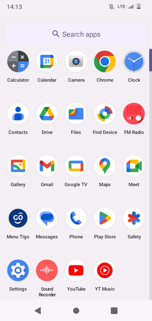 Scroll to and select Settings