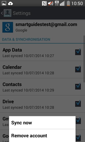 Select Sync now