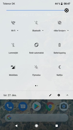 Slå Batterisparing på