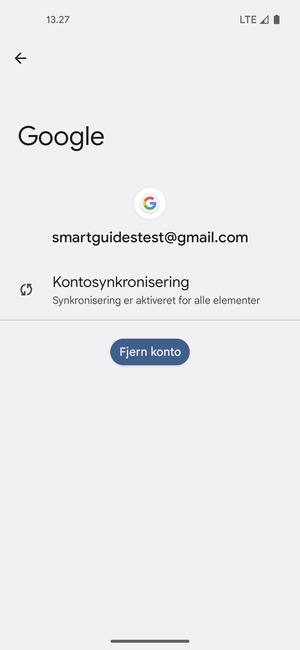 Vælg Kontosynkronisering
