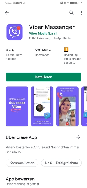 Wählen Sie Installieren