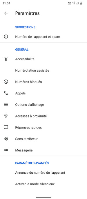 Sélectionnez Messagerie