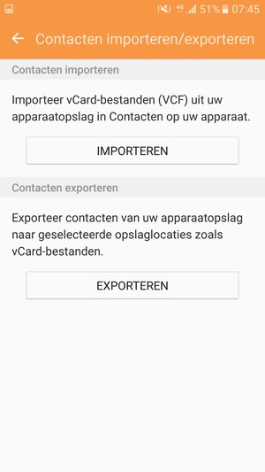 Selecteer IMPORTEREN