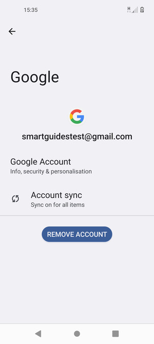 Select Account sync