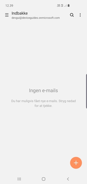 Din konto er klar til brug