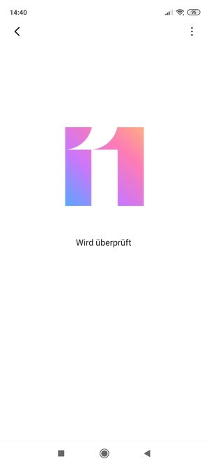 Warten Sie, bis die Suche abgeschlossen ist