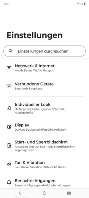 Wählen Sie Netwerk & Internet