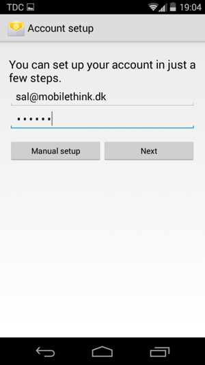 Enter your Email address and Password. Select Next