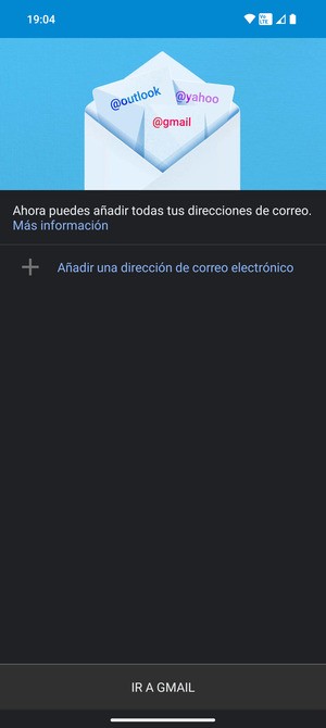 Seleccione Añadir una  dirección de correo electrónico