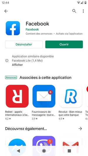 Sélectionnez Ouvrir