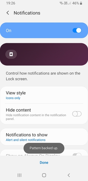 Select your preferred options and select Done