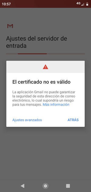Seleccione Ajustes avanzados