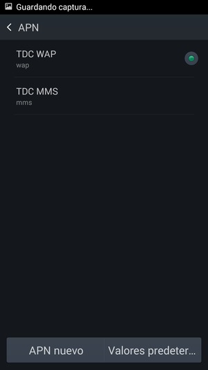El teléfono ha sido configurado para MMS