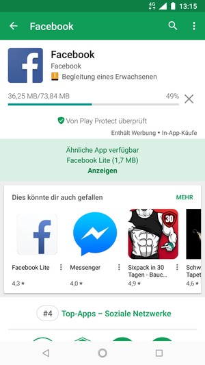 Warten Sie, bis der Installationsprozess  beendet ist