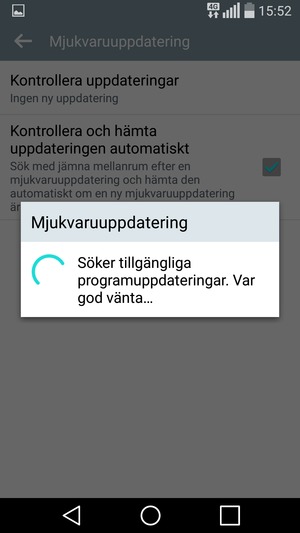 Vänta på att sökningen avslutas