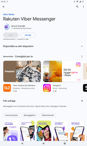 Attendi il completamento del processo di installazione