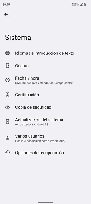 Seleccione Copia de seguridad