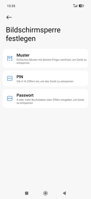 Wählen Sie Muster