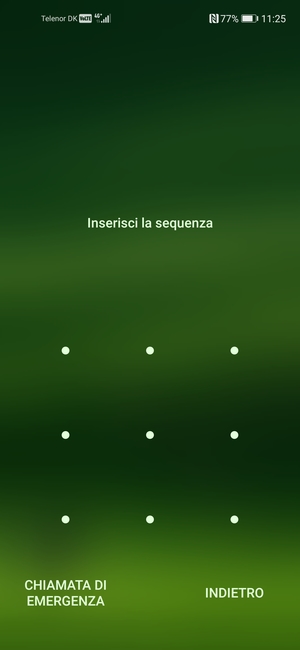 Il tuo telefono è ora protetto dal blocco schermo