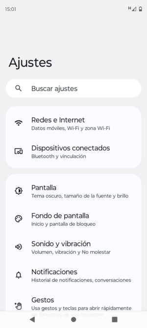 Seleccione Redes e Internet