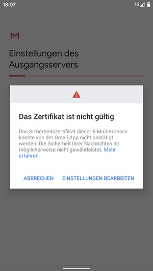 Wählen Sie EINSTELLUNGEN BEARBEITEN