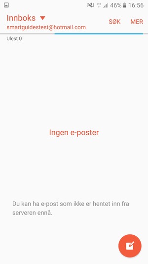 Hotmail er klar til bruk