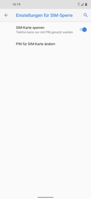 Wählen Sie PIN für SIM-Karte ändern