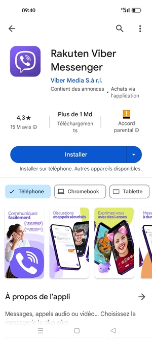 Sélectionnez Installer