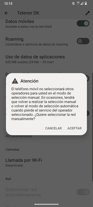 Seleccione ACEPTAR