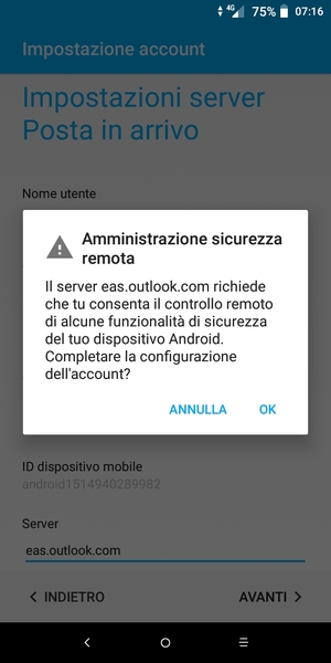 Seleziona OK