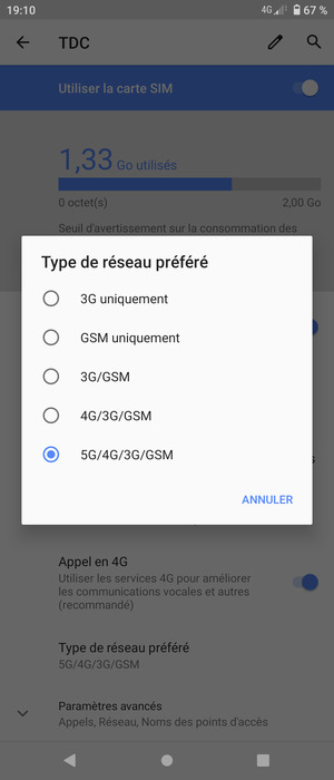 Sélectionnez votre option préférée