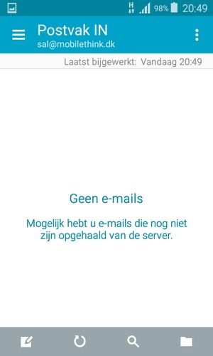 Uw Gmail/Hotmail is klaar voor gebruik