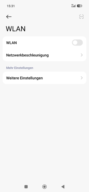 Schalten Sie WLAN ein