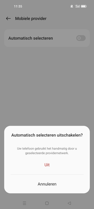 Selecteer Uit