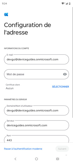 Saisissez votre mot de passe