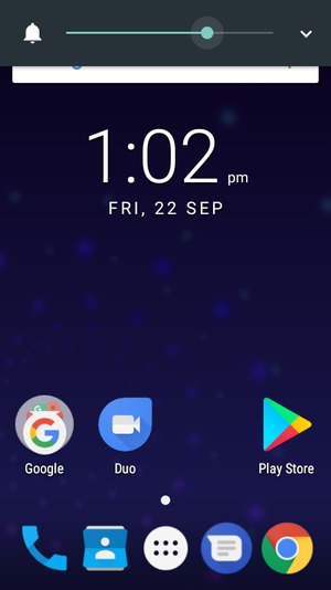 Continue to press to take the volume down to the required level