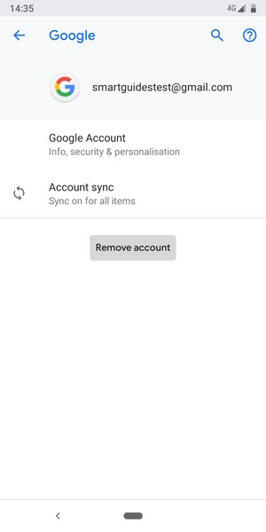 Select Account sync