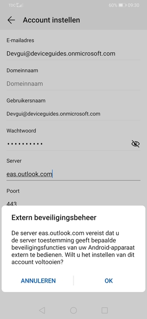 Selecteer OK